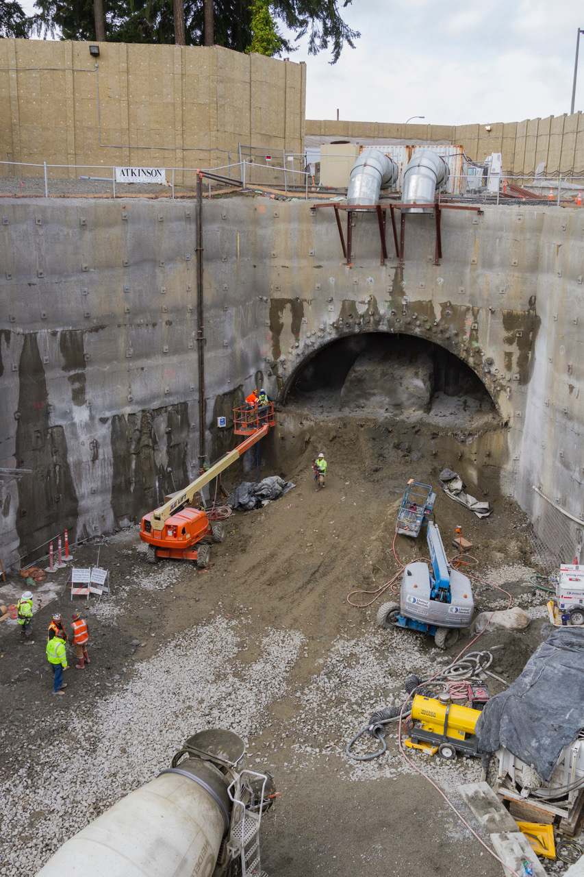 Sound Transit East Link Light Rail Construction Photos Downtown