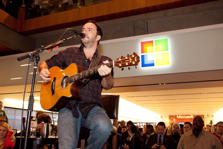 Dave Matthews Band Grand Opening Bellevue Square Microsoft Store