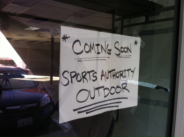 Sports Authority Outdoor Sign
