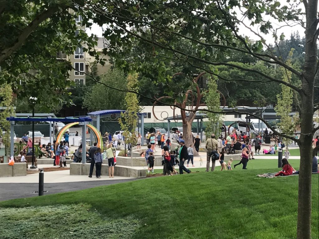 Expanded Bellevue Downtown Park and Inspiration Playground are Now Open