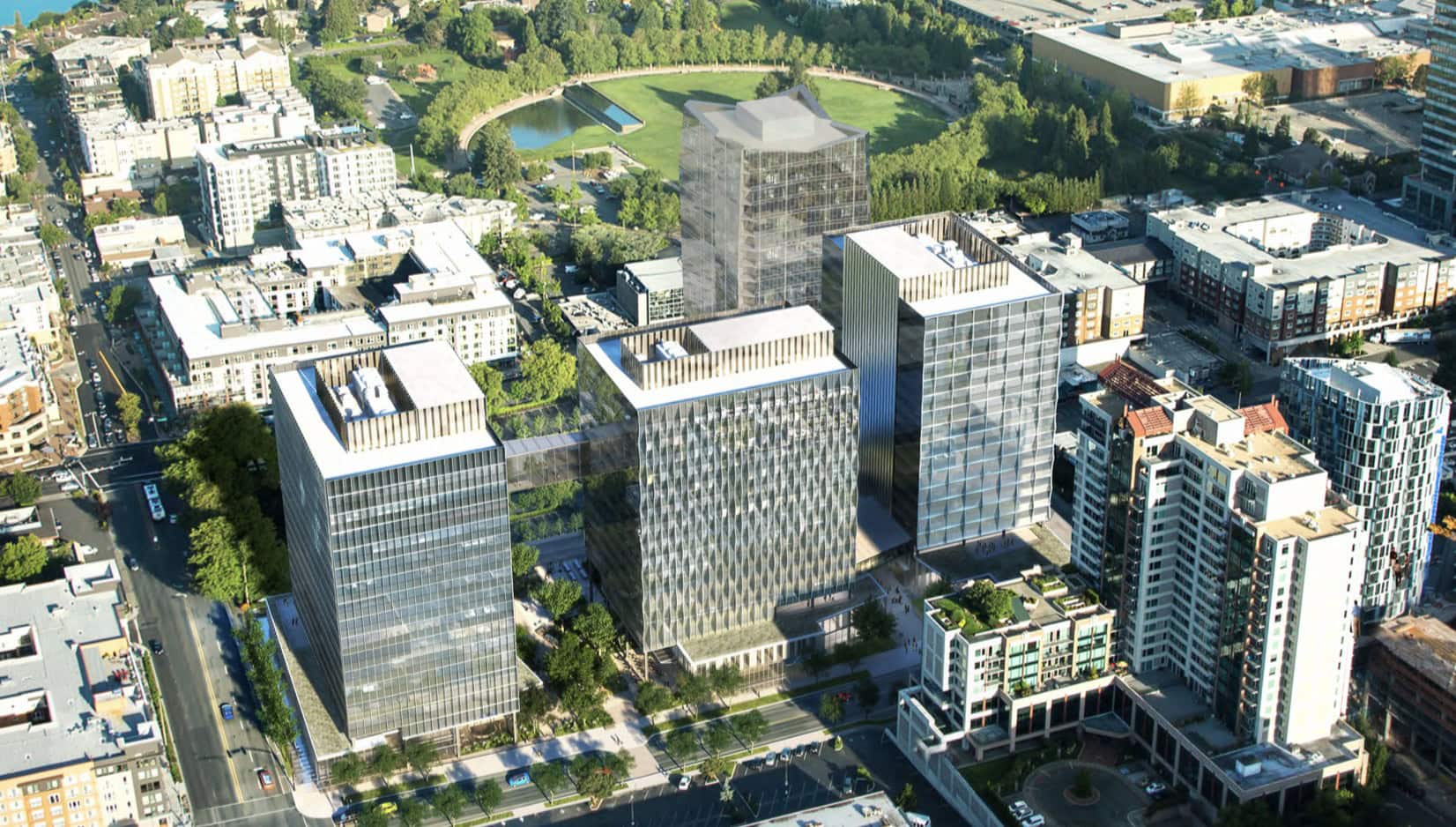 Vulcan’s Proposed Bellevue Plaza: 3 Commercial and Retail Buildings
