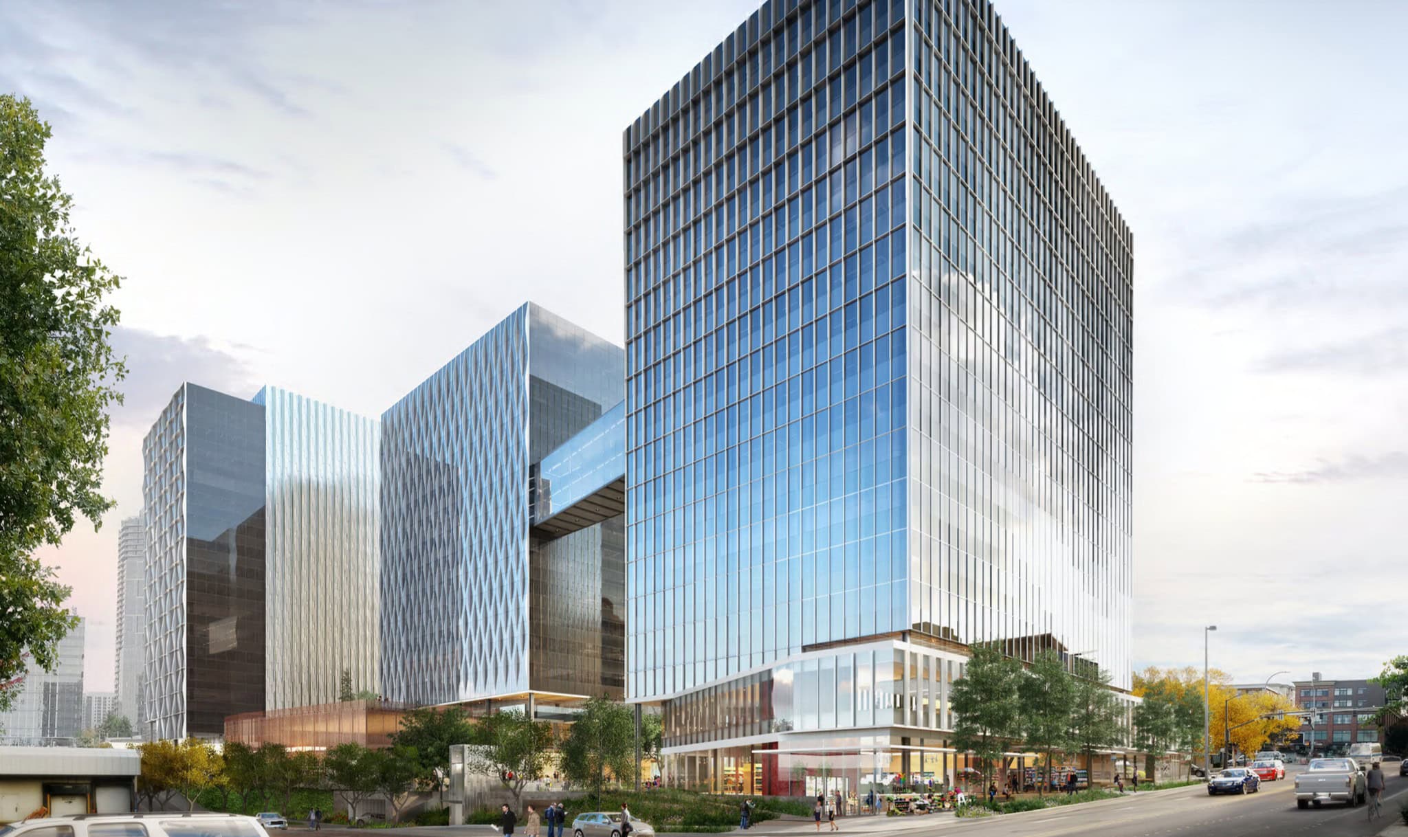 Vulcan’s Proposed Bellevue Plaza: 3 Commercial and Retail Buildings