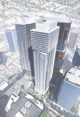 Plans and Renderings Emerge for Three Tower Project at Barnes & Noble Site in Bellevue