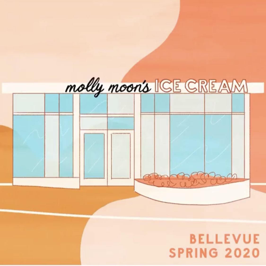 Molly Moon's Rendering of New Bellevue Ice Cream Shop