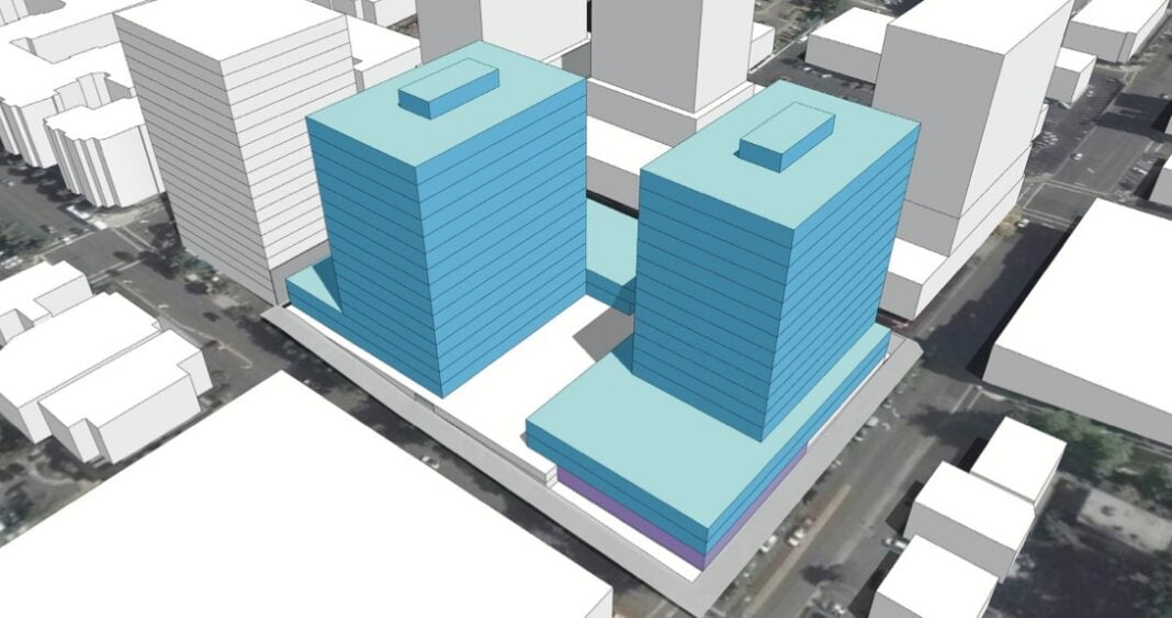 Two 18-Story Office Towers Planned at Main St. and Bellevue Way Two 18-Story Office Towers Planned at Main St. and Bellevue Way