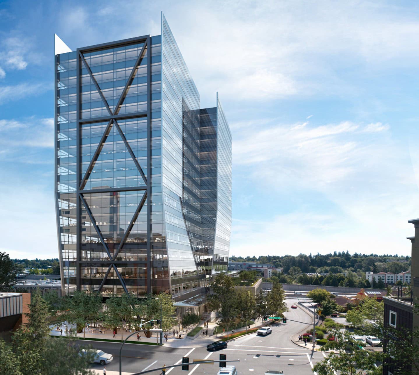 New U-Shaped Office Tower in Bellevue to Begin Construction in 2022