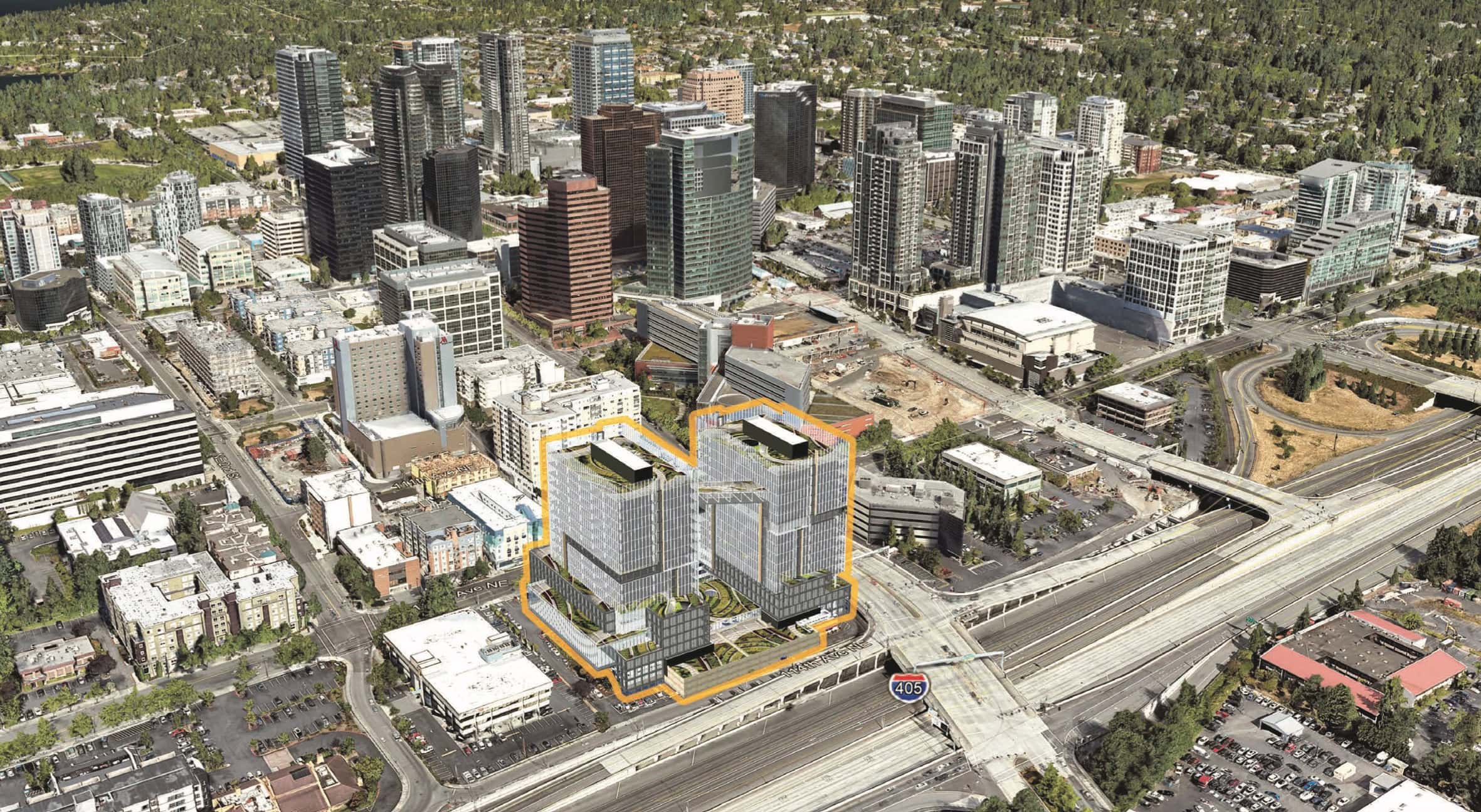 Proposed Development on 112th to Include Two 16-Story Office Buildings, Restaurant, Retail Space