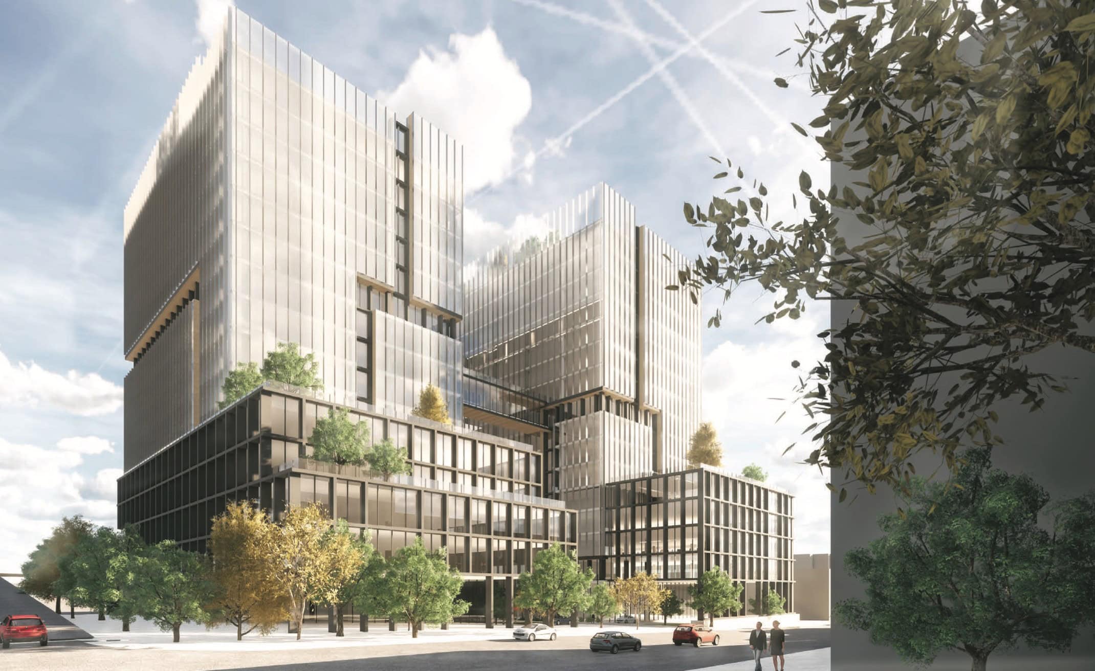 Proposed Development on 112th to Include Two 16-Story Office Buildings, Restaurant, Retail Space