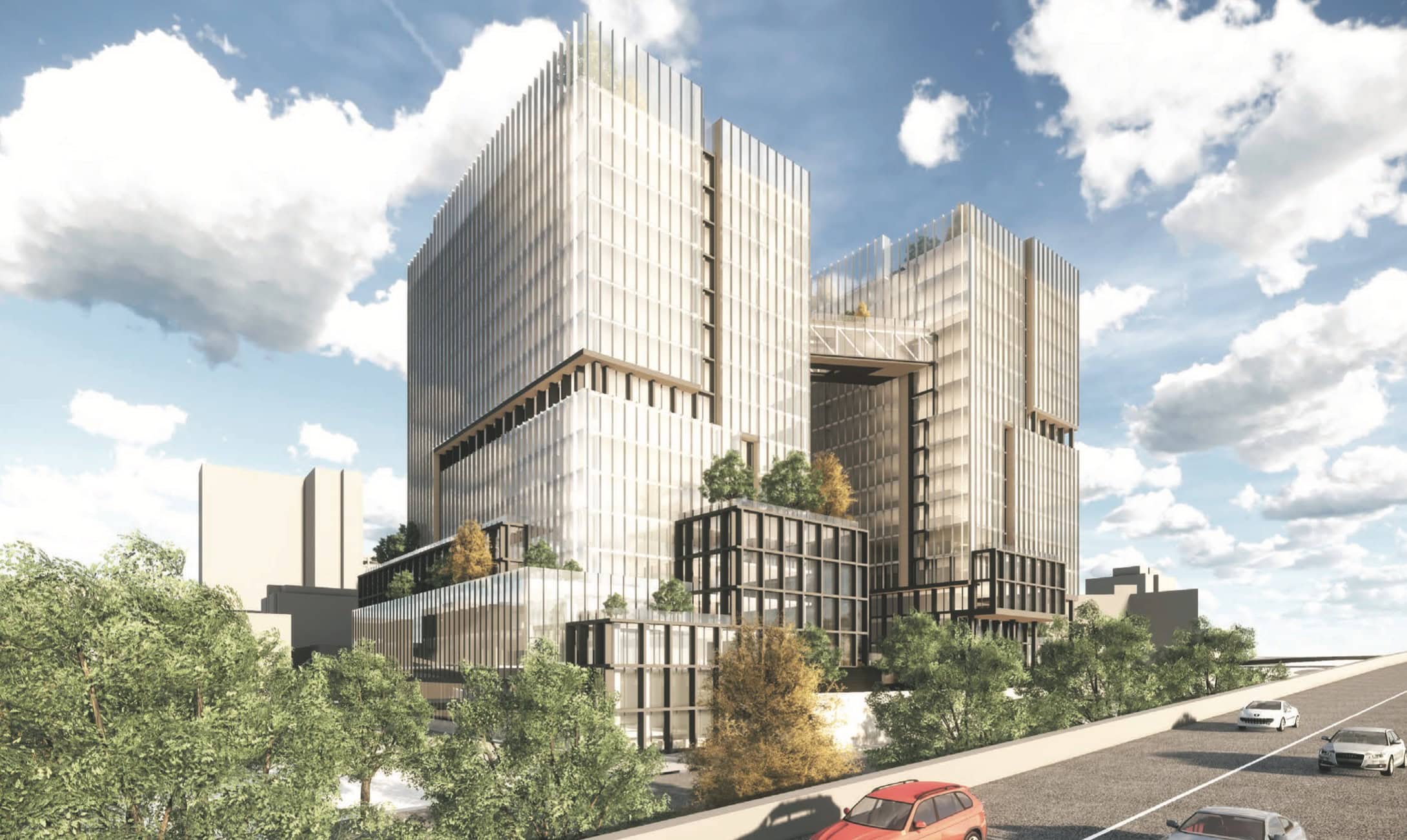 Proposed Development on 112th to Include Two 16-Story Office Buildings, Restaurant, Retail Space
