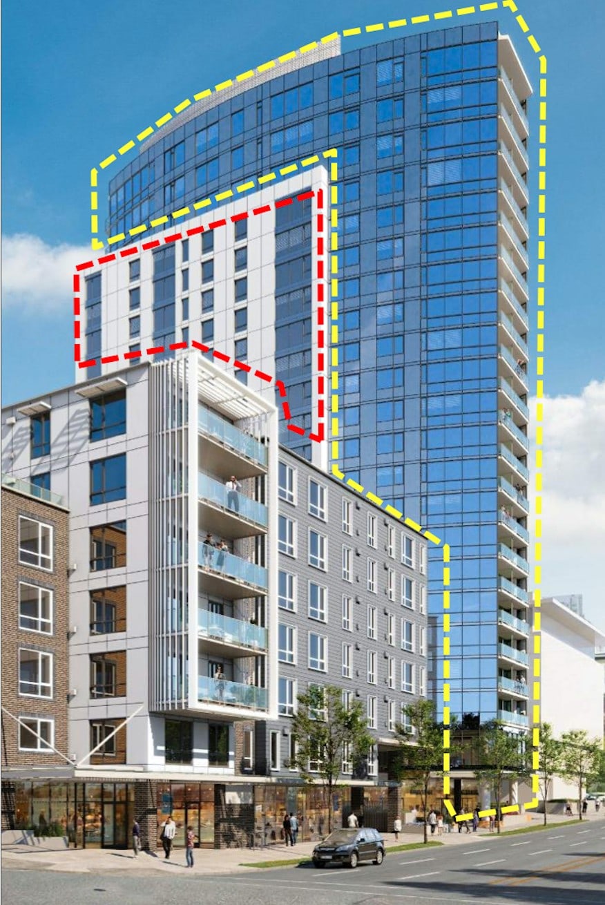 3 Residential Buildings Proposed on Main Street in Bellevue Receive Design Review Approval