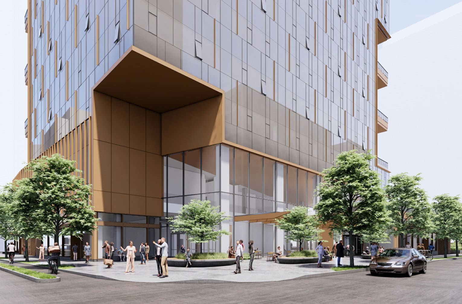 18-Story Mixed-Use Development in Bellevue Submitted for Design Review