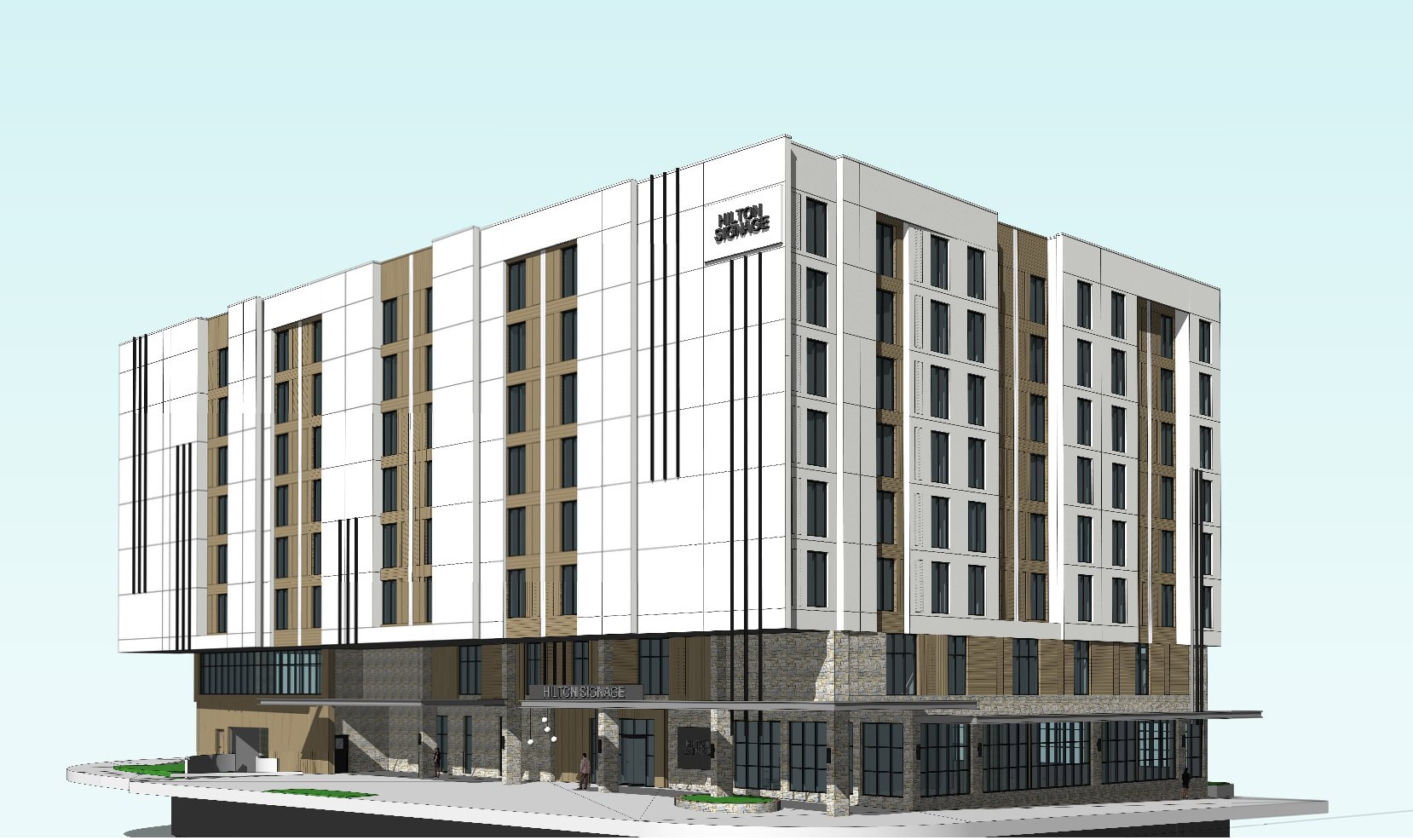Washington Square 8-Story Hotel Project Submitted for Design Review