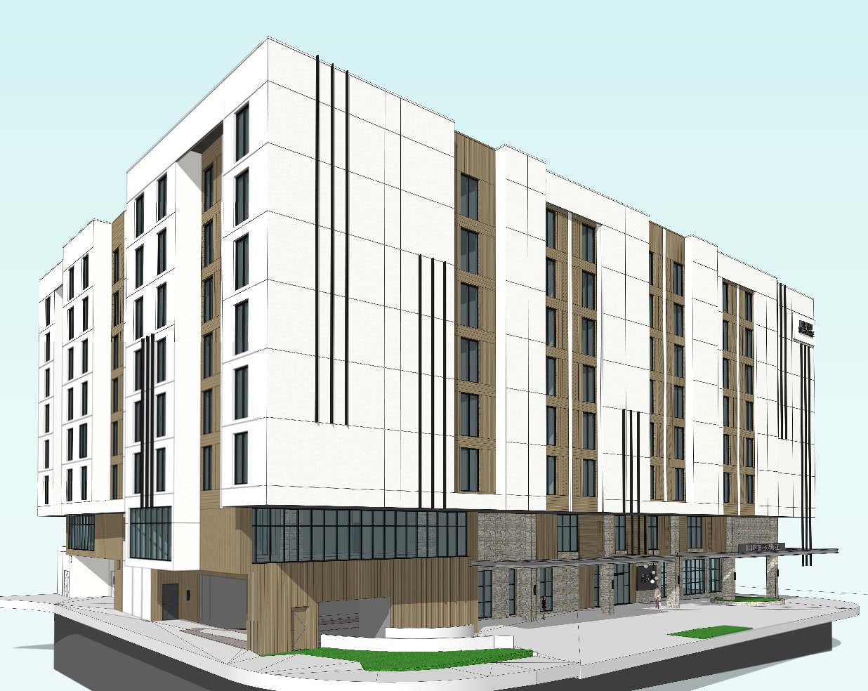 Washington Square 8-Story Hotel Project Submitted for Design Review