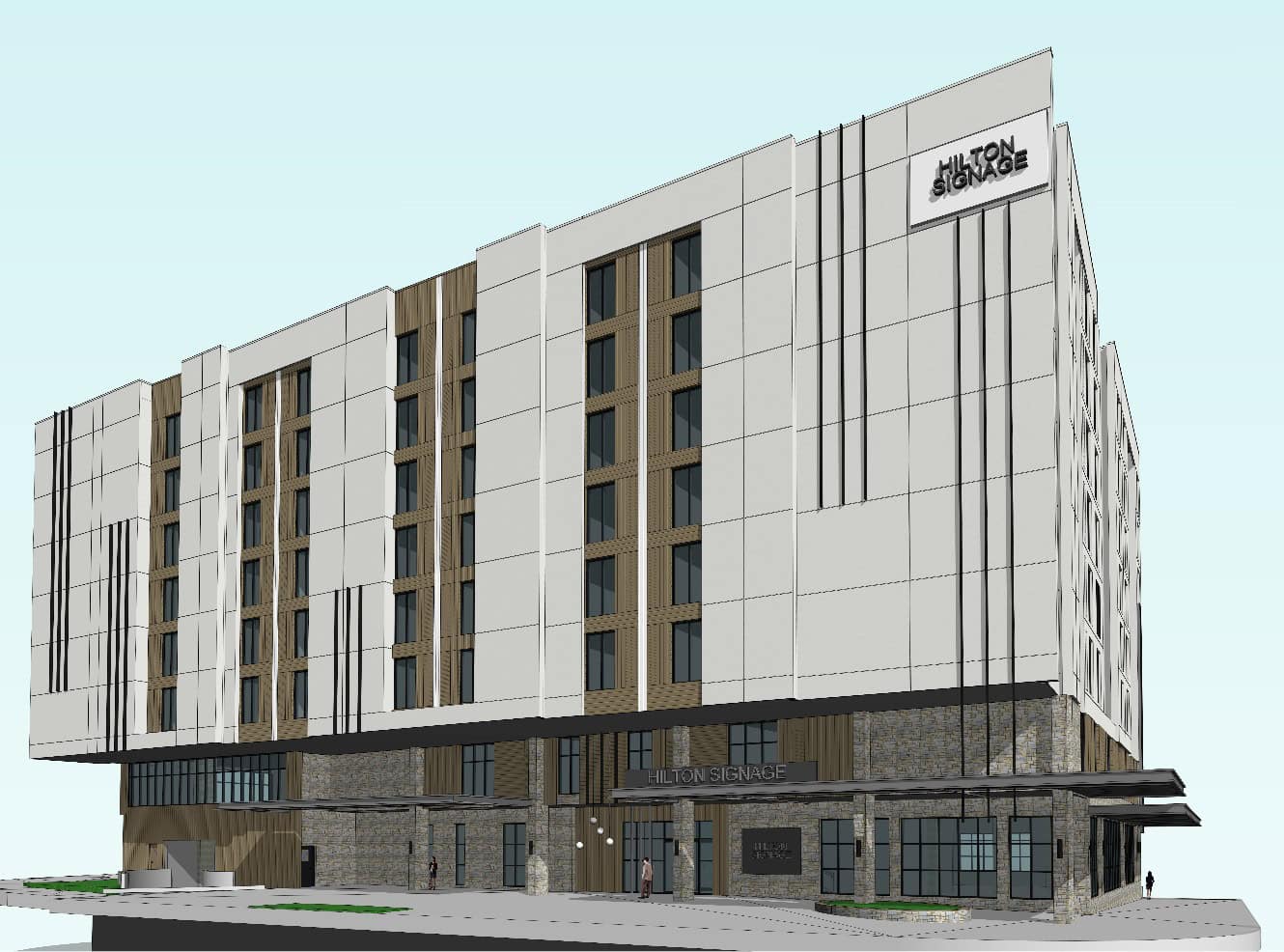 Washington Square 8-Story Hotel Project Submitted for Design Review