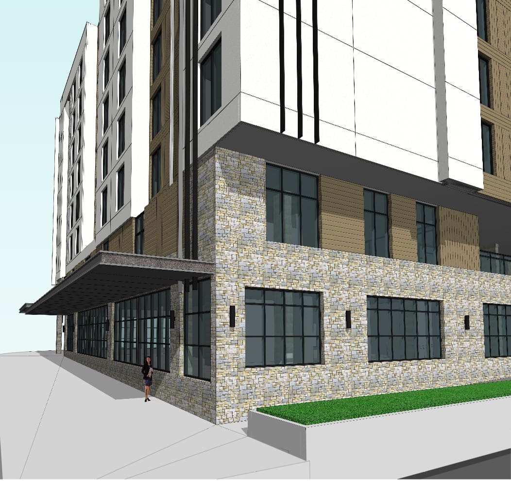 Washington Square 8-Story Hotel Project Submitted for Design Review