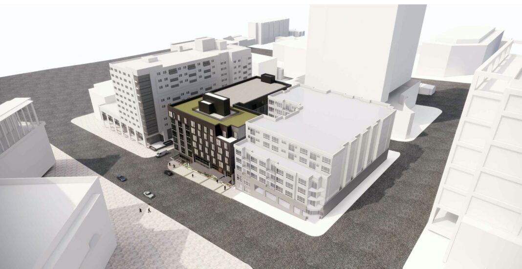 Rendering of 111th Ave NE Apartments in Downtown Bellevue