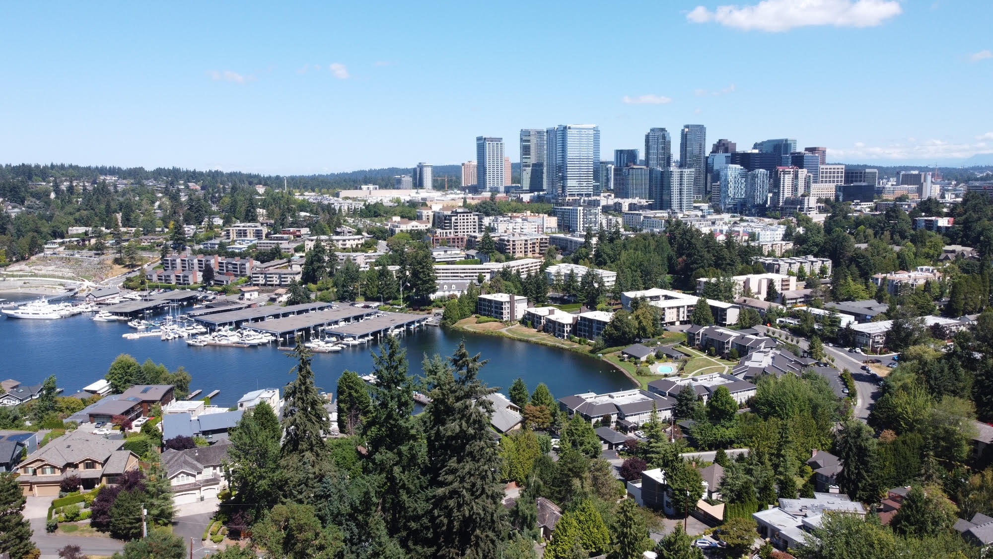 Birdseye view of Downtown Bellevue
