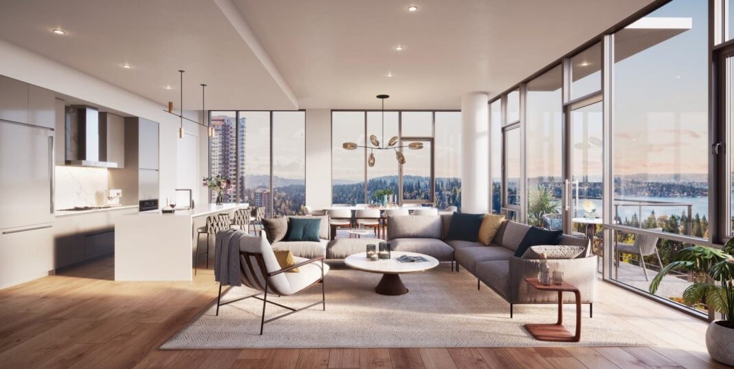 New Bellevue Luxury Condos, MARI, to Begin Sales Spring 2023 MARI, High-rise luxury condo building on NE 10th Street in Bellevue