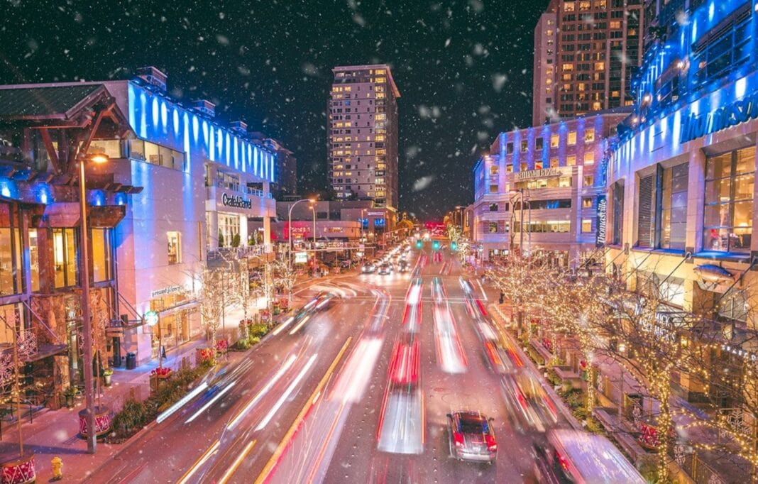Bellevue Named 7th Magical Winter Destination in Washington Snowflake Lane Bellevue Collection