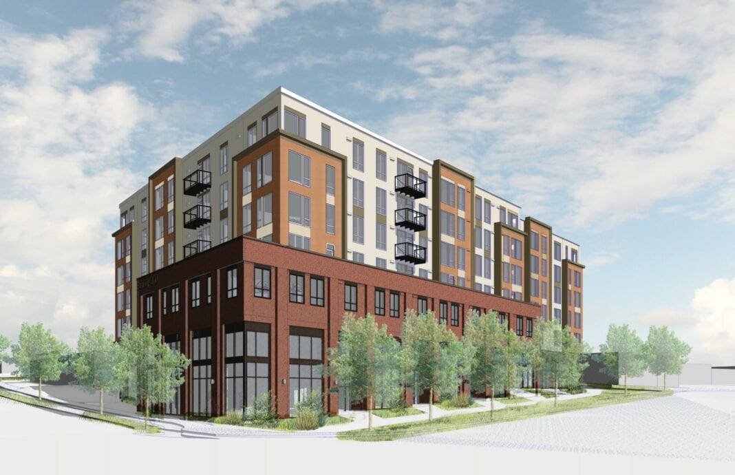 Big 1 apartment building near the Spring District in Bellevue