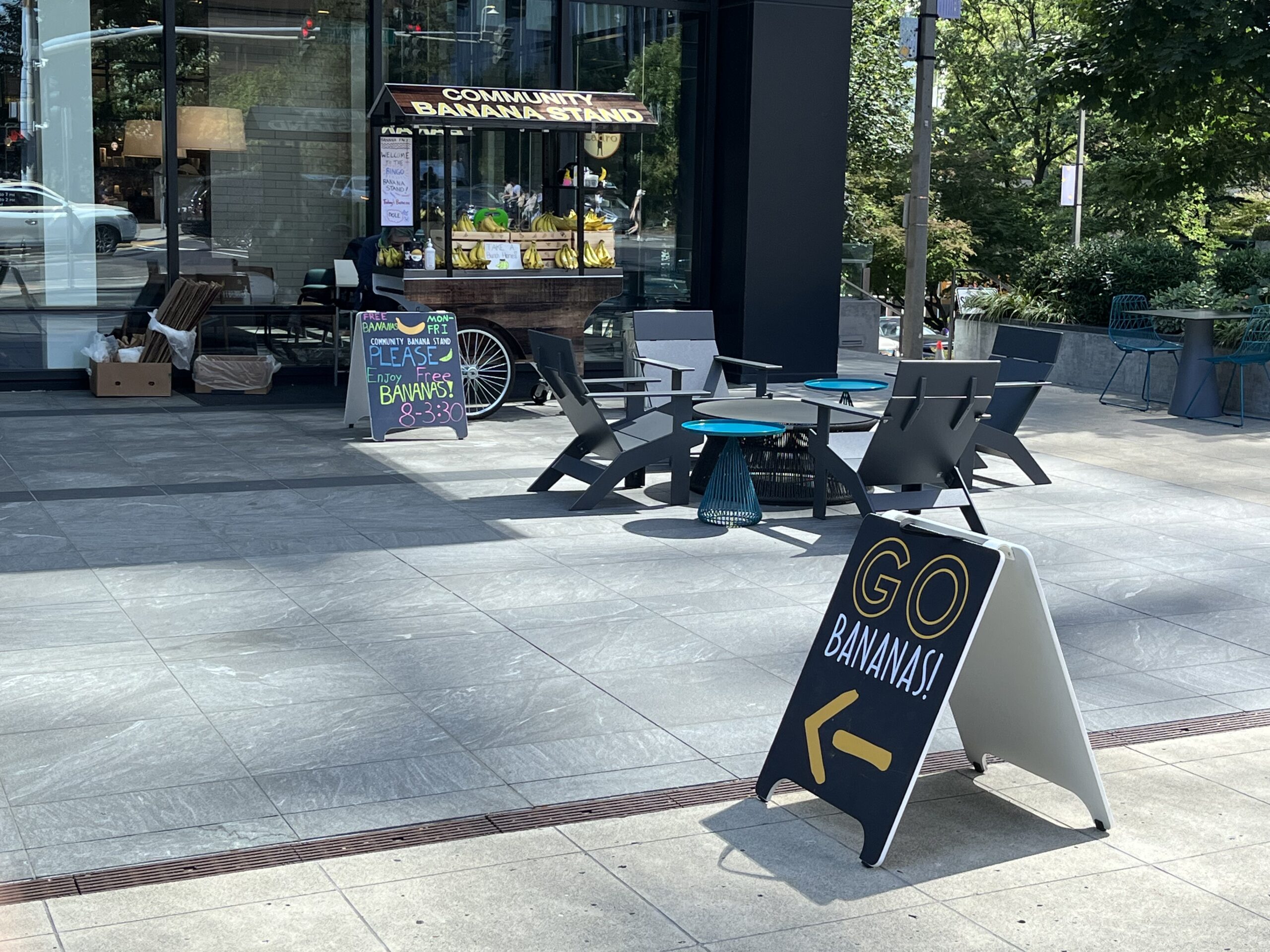 Amazon's Banana Stand in Downtown Bellevue