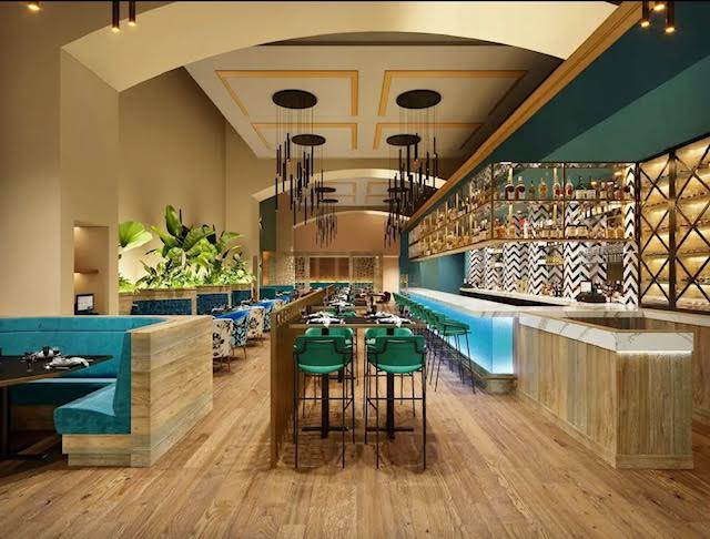 Farzi Cafe, Rendering Credit: Sue Genty Interior Design, Inc.