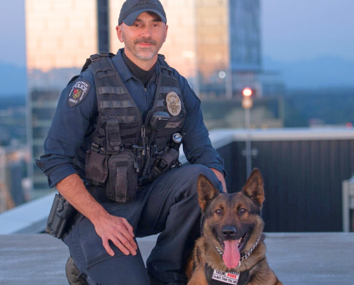 Bellevue PD with K9 Walter