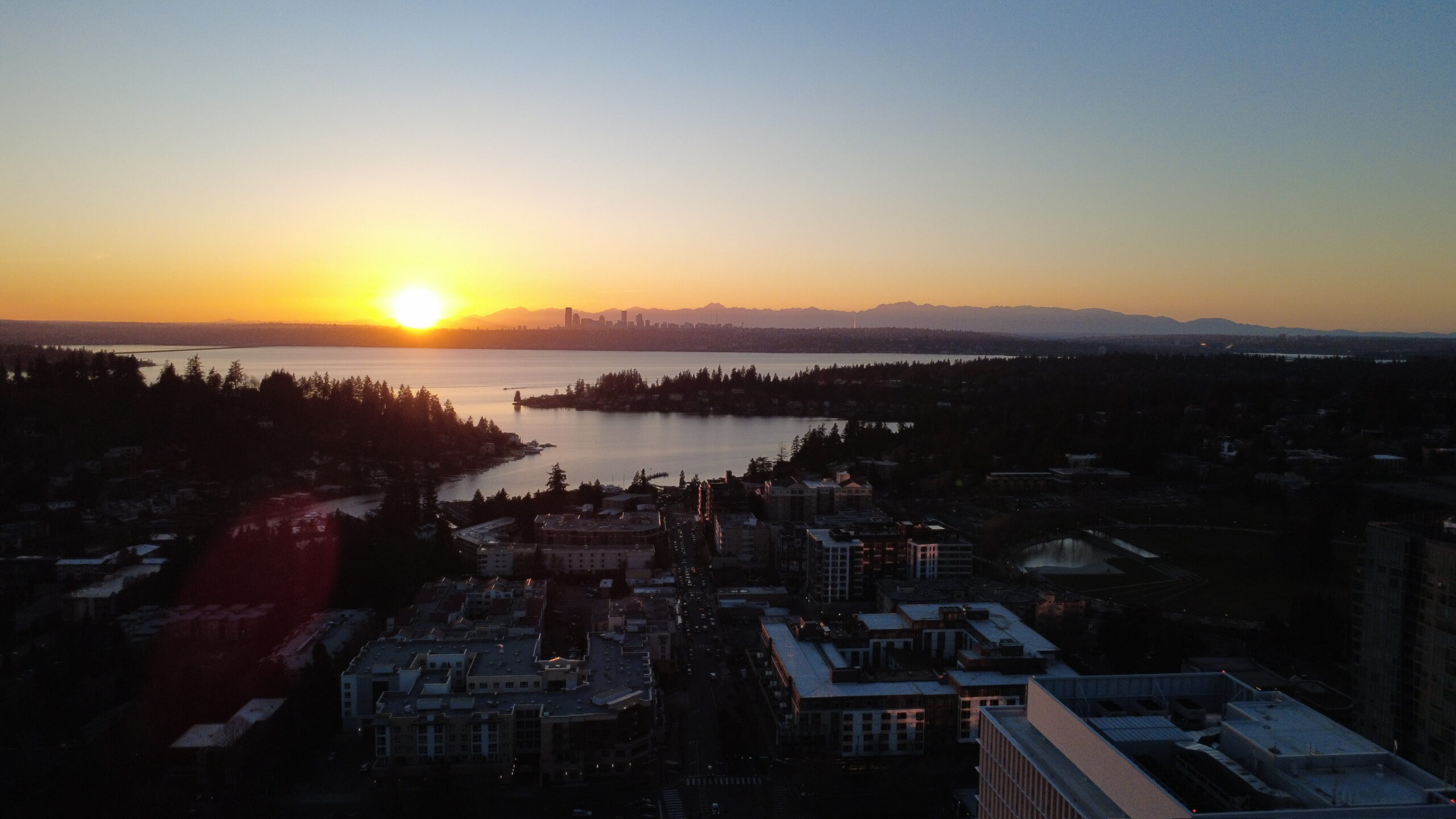 Downtown Bellevue Drone Photo