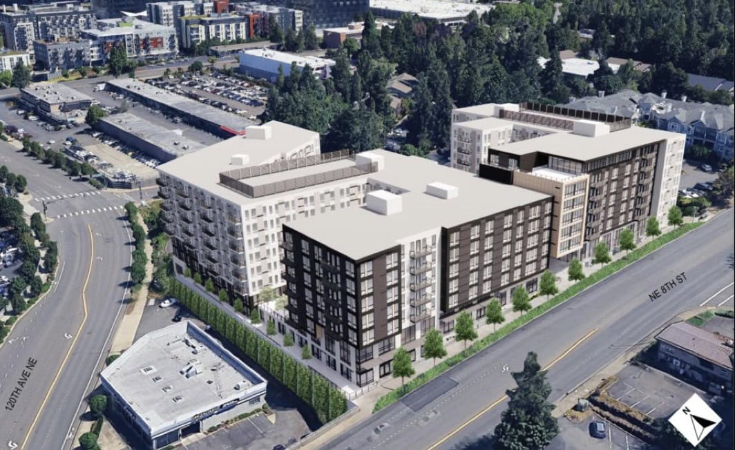 Bellevue Approves Wilburton 442-Unit Apartment Project Near Light Rail Broadstone East Wilburton
