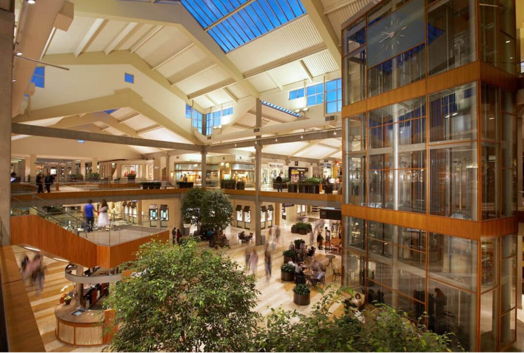 Bellevue Square shopping center at The Bellevue Collection in Downtown Bellevue