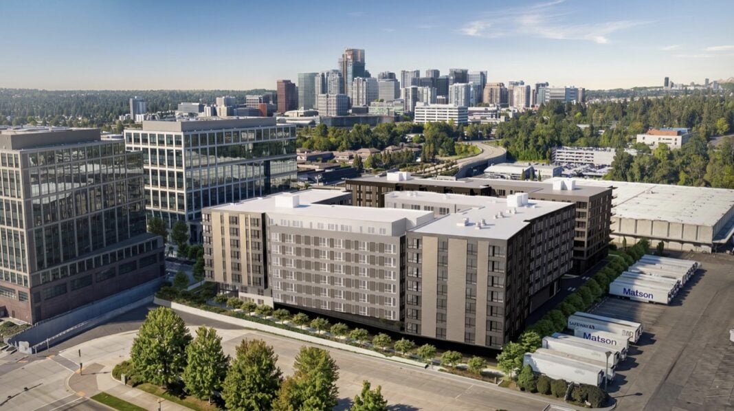 Two 8-Story Apartment Towers Proposed for Bellevue’s Spring District North Blocks in The Spring District