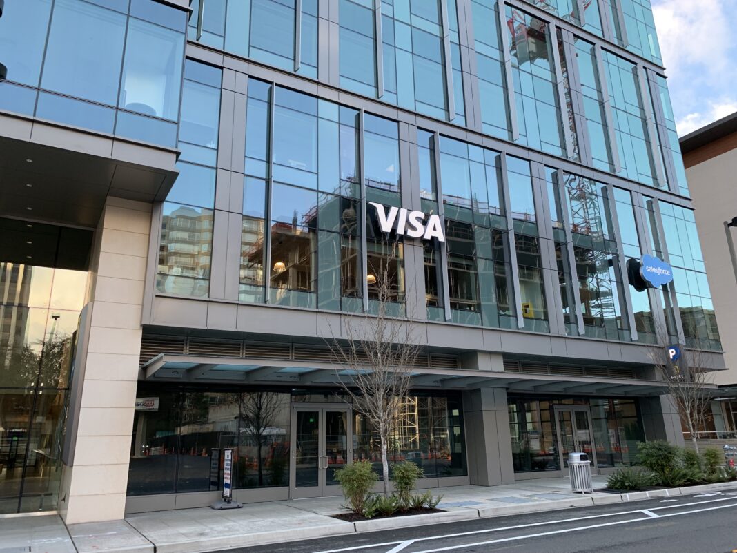 Visa Layoffs Hit Downtown Bellevue: 70 Jobs Cut in AI-Driven Restructuring Visa Office Building in Bellevue - Nine Two Nine Office Tower 929 108th Avenue NE