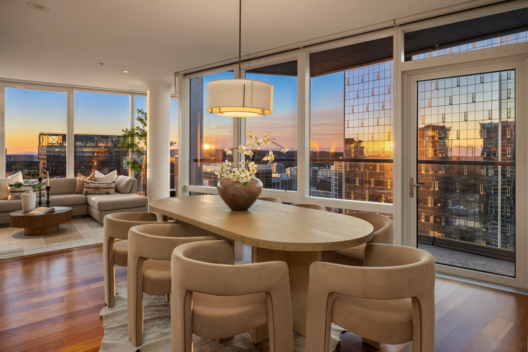 Downtown Bellevue Condo Prices Soften as Inventory Rises: Midyear 2026 Market Report Bellevue Towers #3705. Photography by Chris Neir at Clarify Northwest.